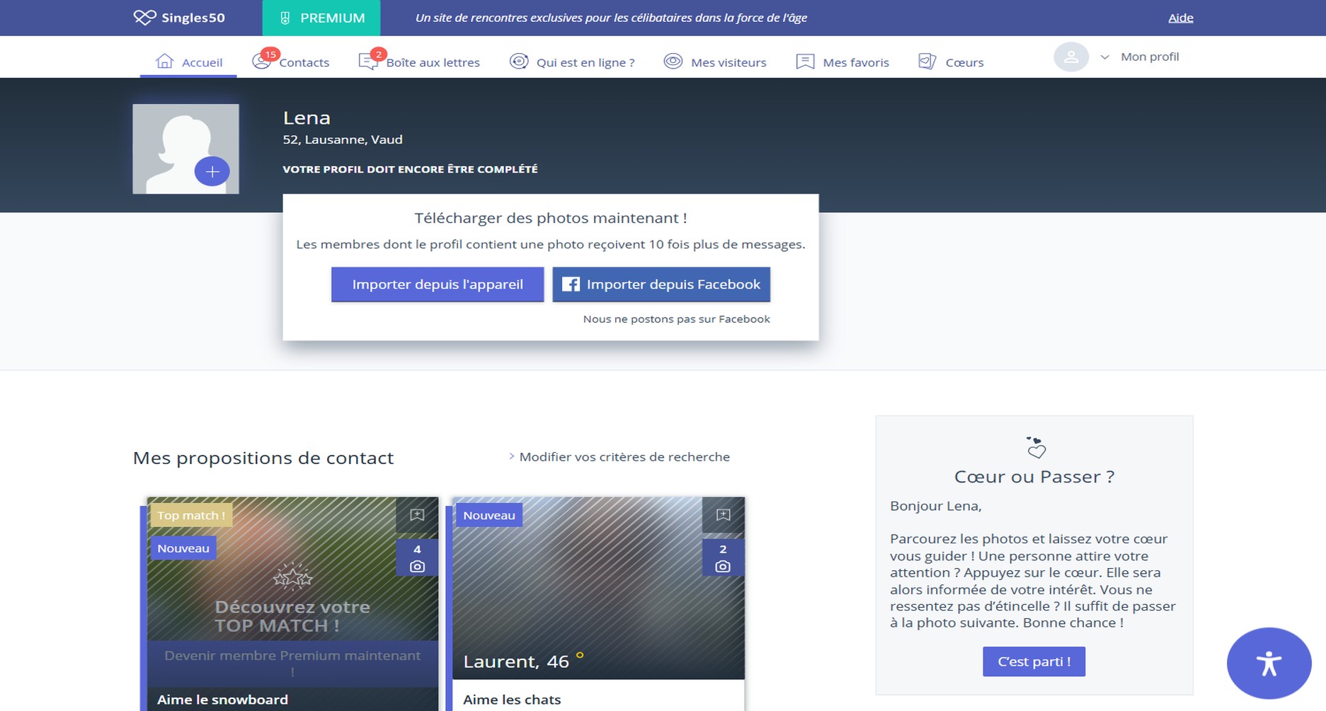 Exemple de profil Singles50 1