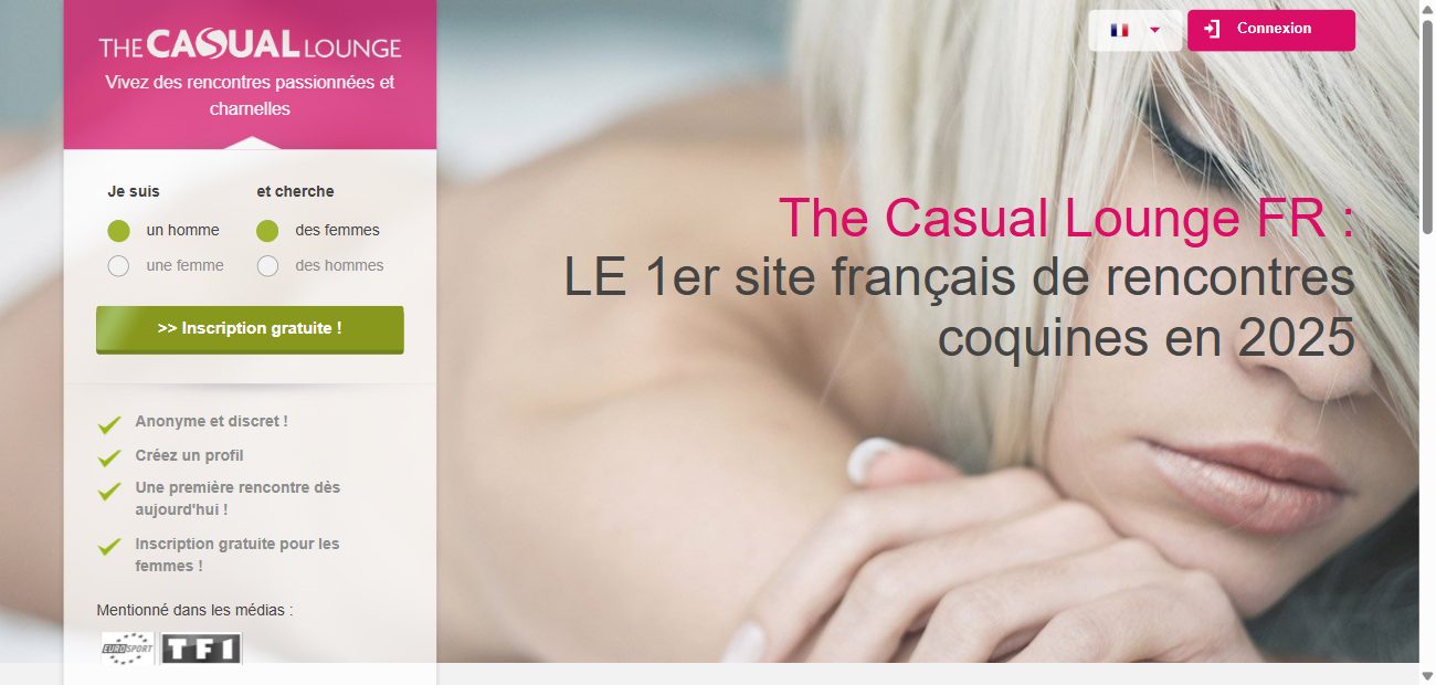 Page d'accueil de thecasuallounge.ch